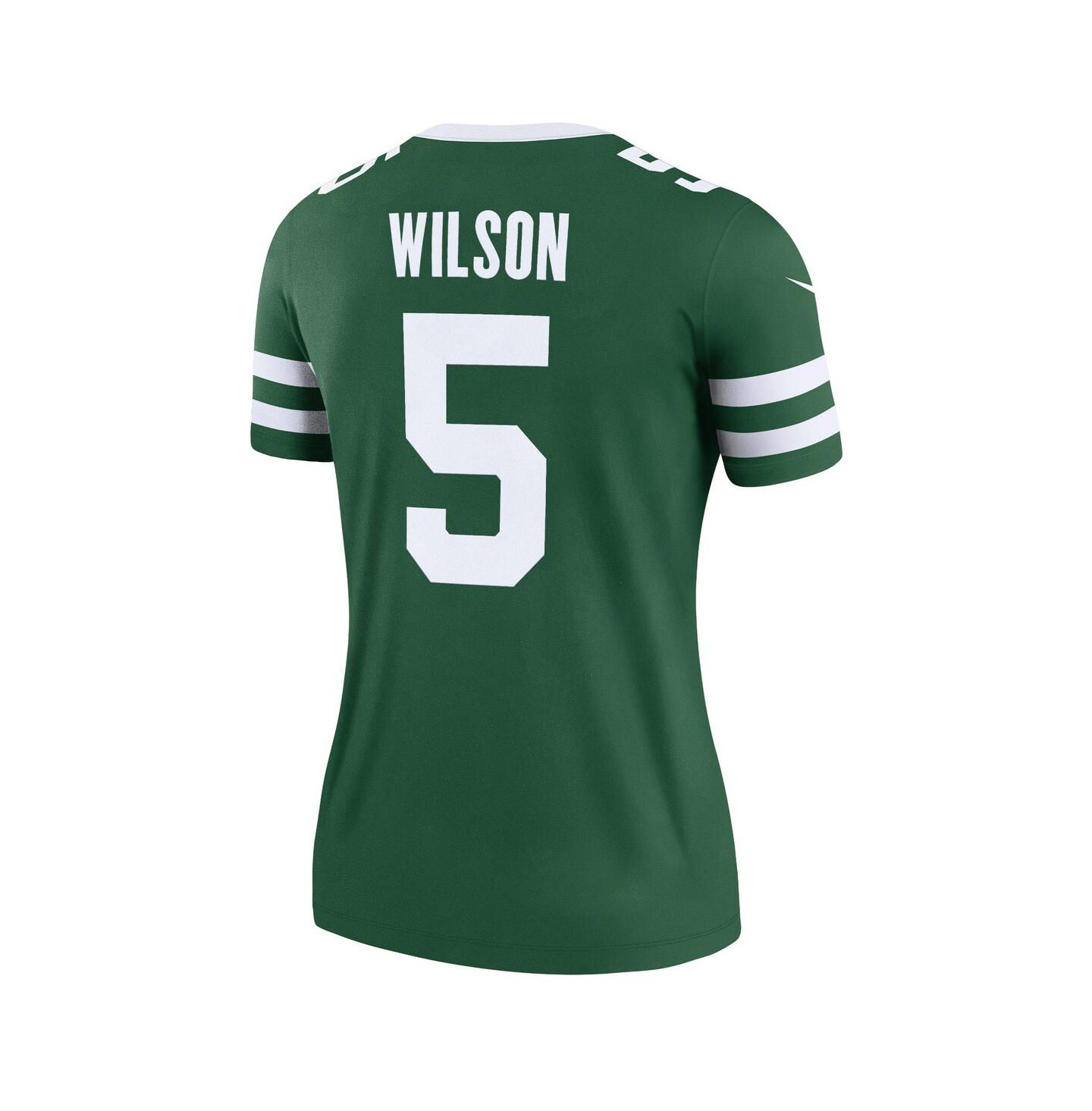 Женское джерси Nike Women's Garrett Wilson Legacy New York Jets Legend Jersey, цвет: Зелёный — фото 2