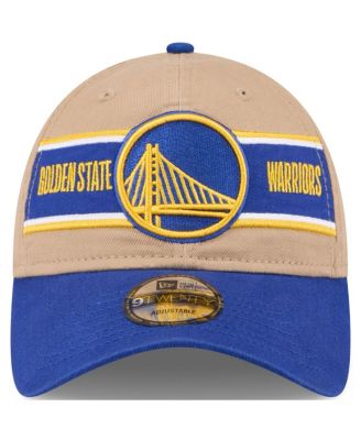Men's Tan/Royal Golden State Warriors 2024 NBA Draft 9TWENTY Adjustable Hat