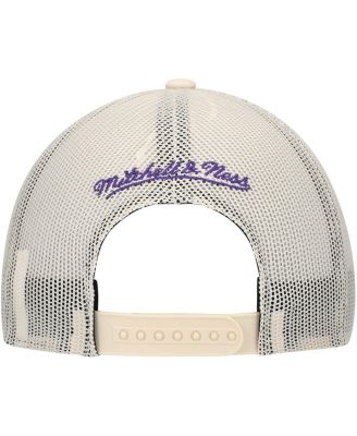 Men's Cream Los Angeles Lakers Trucker Adjustable Hat