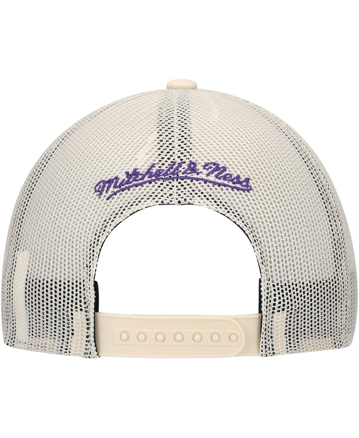 Mitchell & Ness Men's Cream Los Angeles Lakers Trucker Adjustable Hat In Cream