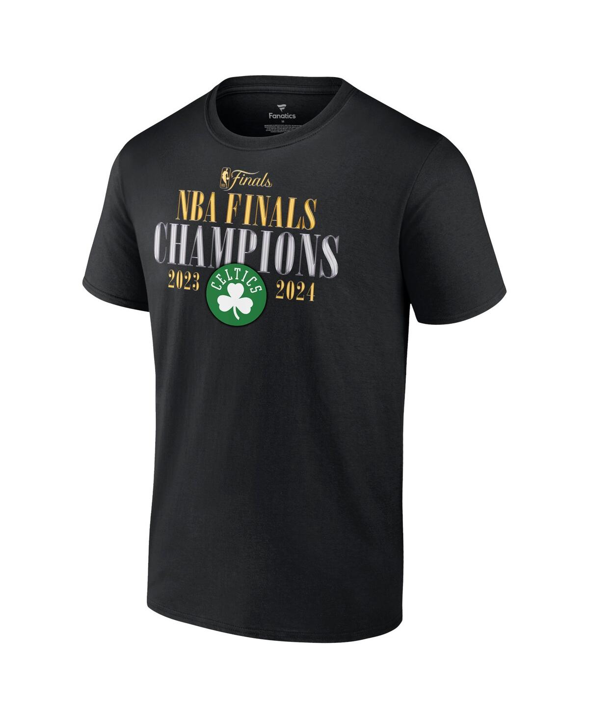 Fanatics Men's Black Boston Celtics 2024 Nba Finals Champions Big Tall Fade Away Jumper Roster Signature T-sh In Black