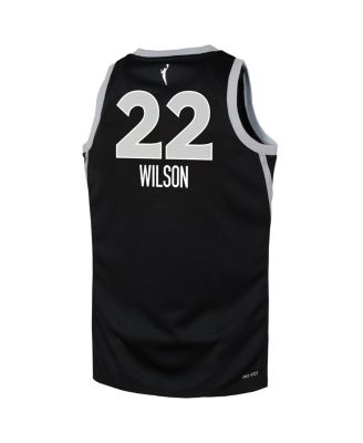 Big Boys and Girls A'ja Wilson Black Las Vegas Aces Explorer Edition Player Jersey