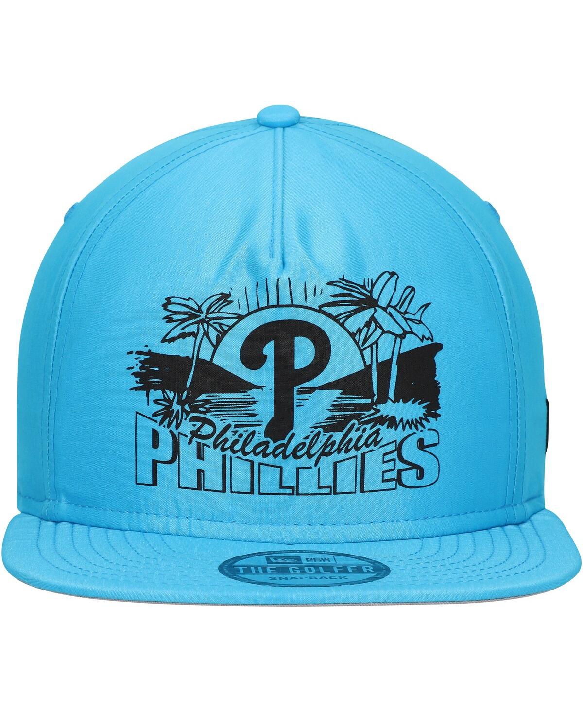 NEW ERA MEN'S BLUE PHILADELPHIA PHILLIES NEON GOLFER SNAPBACK HAT 