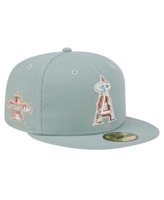 New Era Men's Green Los Angeles Angels Spring Forest 59FIFTY Fitted Hat ...