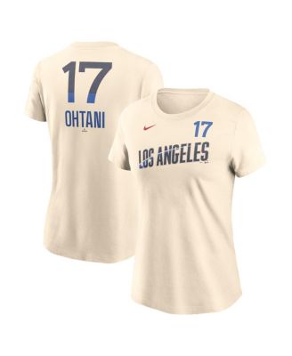 売れ筋商品|||ナイキ カットソー トップス レディース Women's Shohei Ohtani  Los Angeles Dodgers 2024 Fuse Name Number T-Shirt  Nike Women's Shohei Ohtani Cream Los Angeles Dodgers 2024