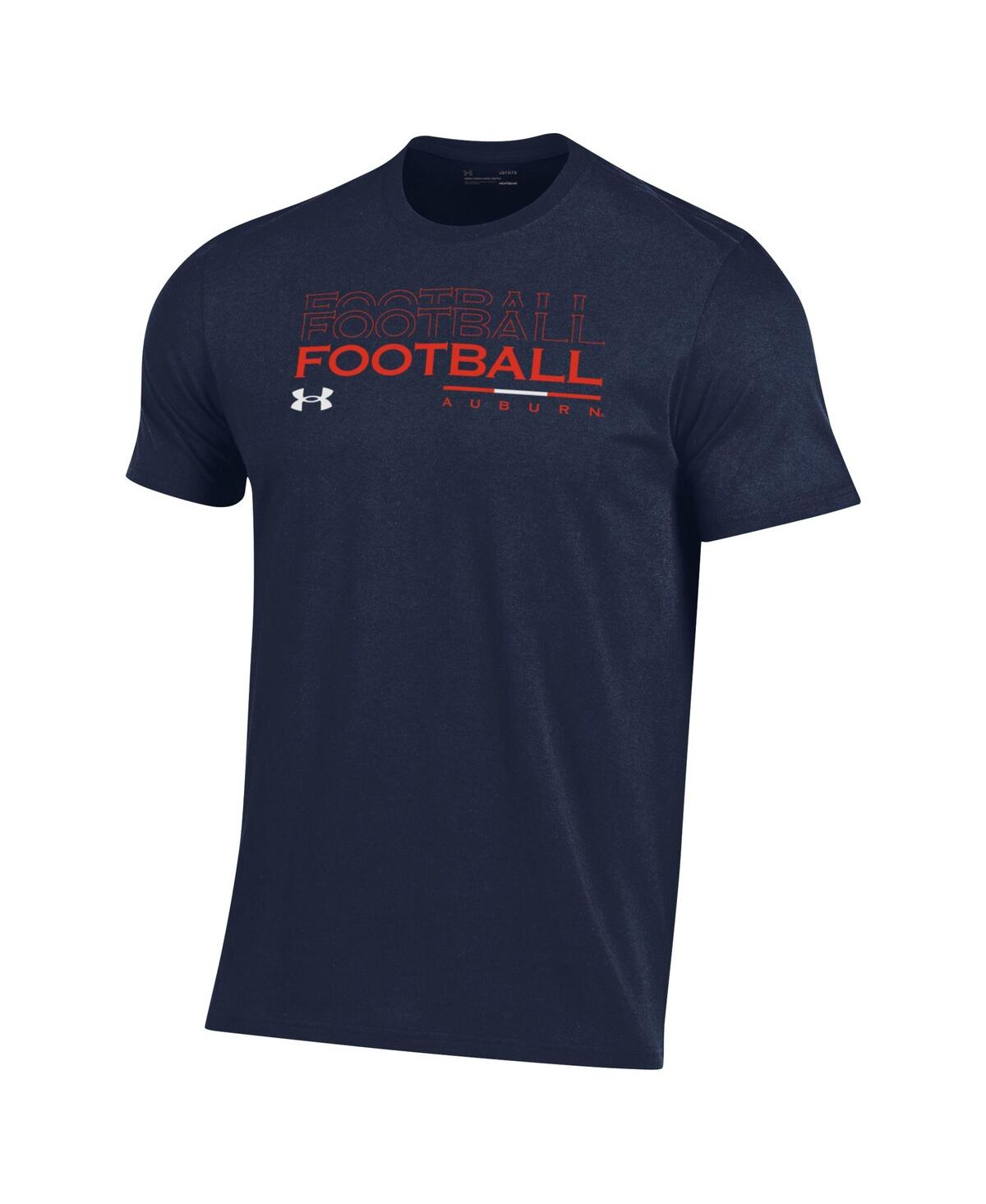 Under Armour Men'sAuburn Tigers 2024 Sideline Football Performance T-Shirt - Navy