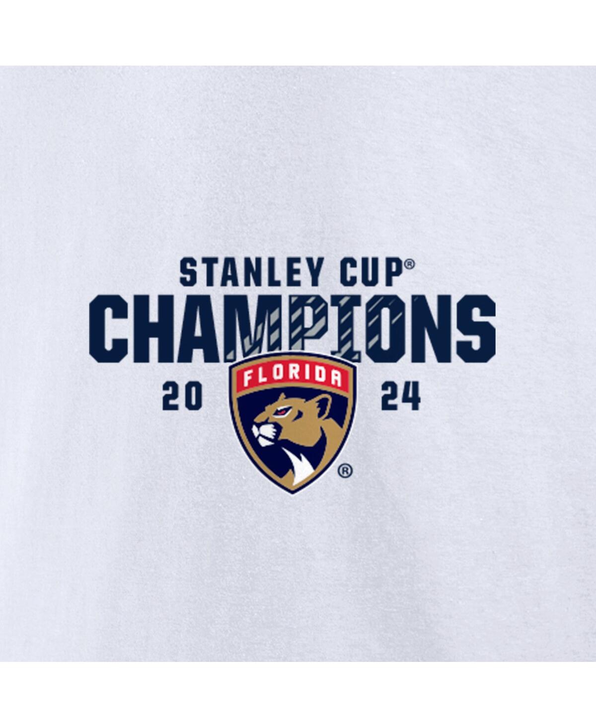 Fanatics Men'sFlorida Panthers 2024 Stanley Cup Champions Jersey Roster T-Shirt - White
