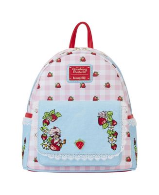 Loungefly Strawberry Shortcake Denim Pocket Mini Backpack  display picture 3