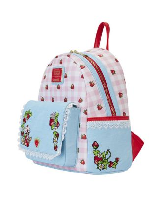 Loungefly Strawberry Shortcake Denim Pocket Mini Backpack  display picture 1
