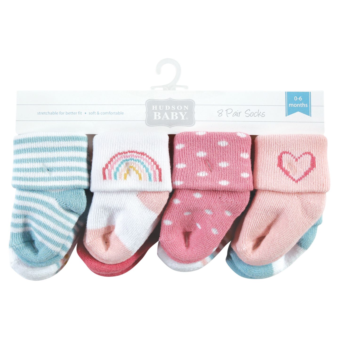 Детские плюшевые махровые носки Hudson Baby для девочки, 8 пар, цвет: Разноцветный — фото 5
