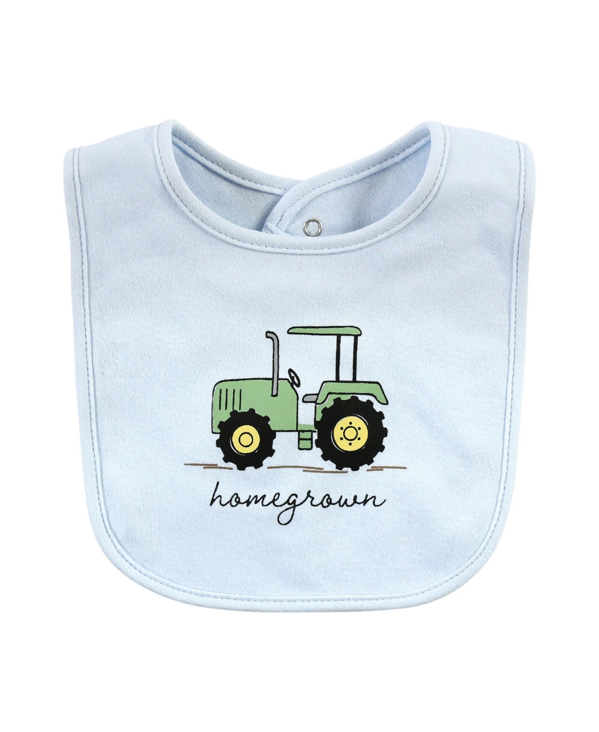 Hudson Baby Infant Boys Cotton Bibs, One Size - Boy farm