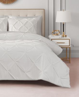 Kiss Pleat Plush 3-Pc. Comforter Set, King