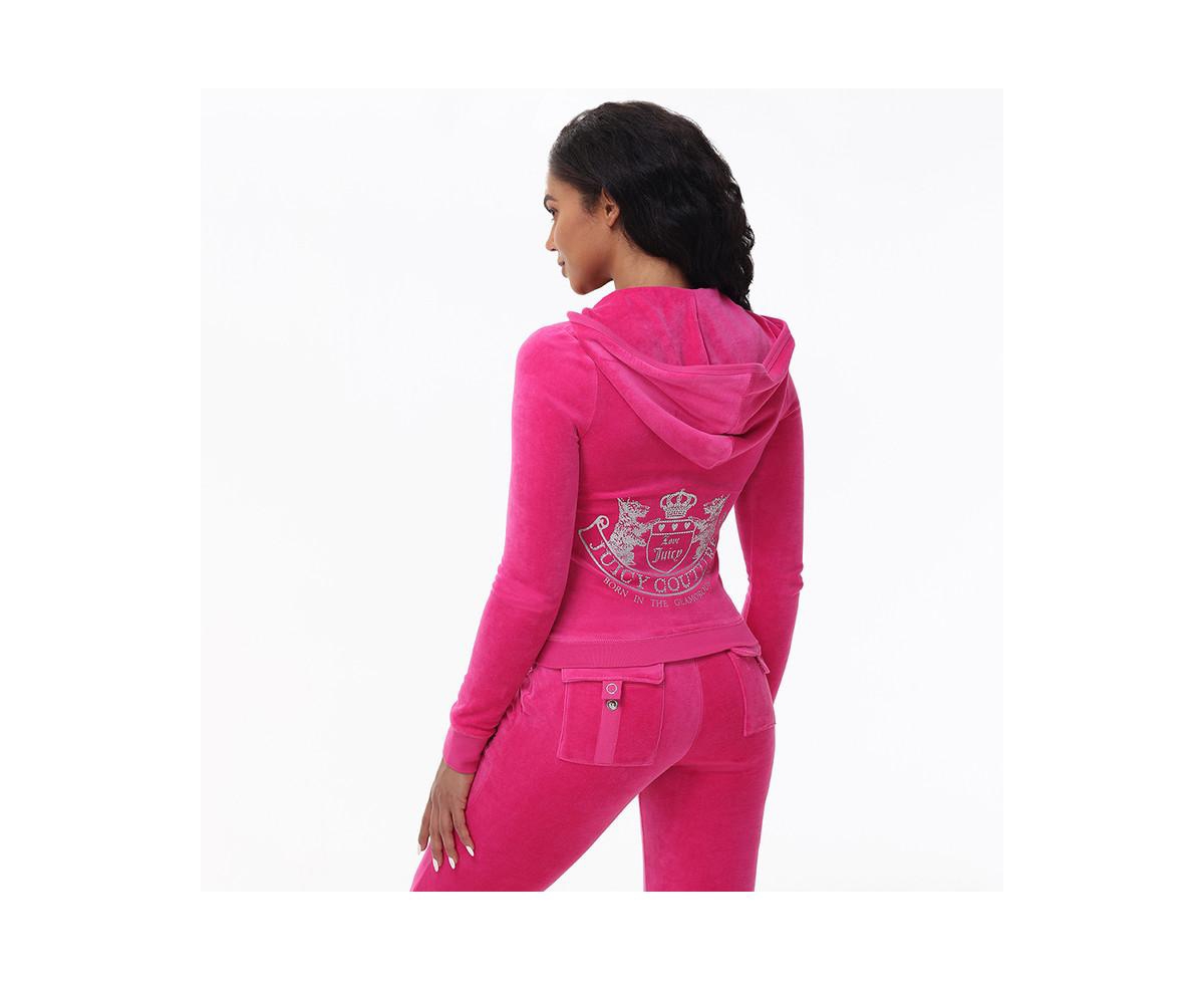 Juicy Couture Women's Scottie Cotton Velour Hoodie