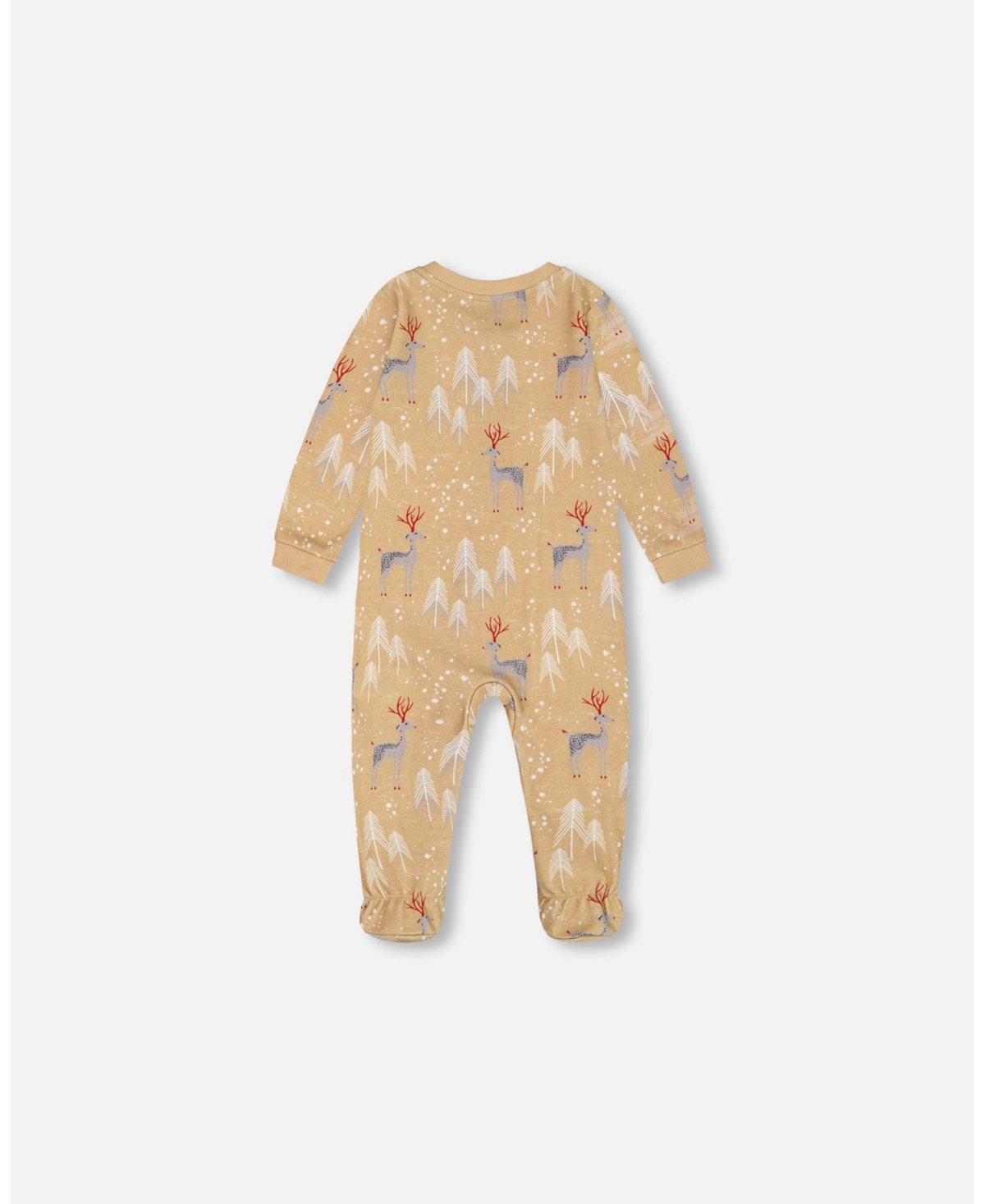 Deux par Deux Baby Baby Unisex Organic Cotton Baby One Piece Family Christmas Pajama