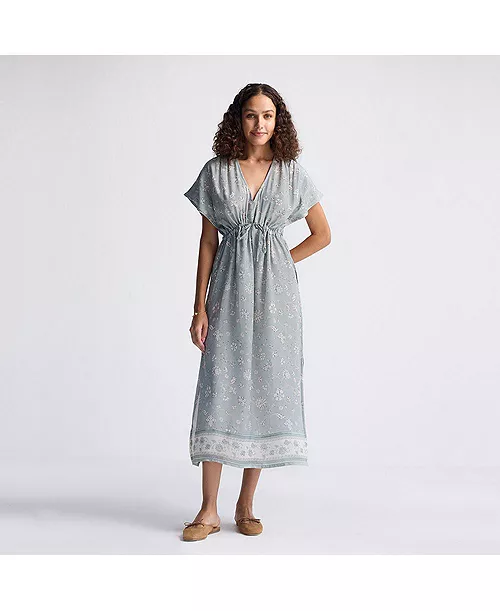 women's gathered maxi dress