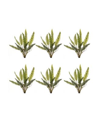 Melrose International Varigated Fern Foliage Bush (Set of 6) main image 1