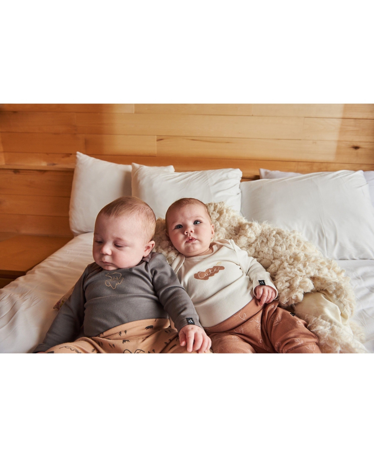 Deux par Deux Baby Girls Baby Printed Organic Cotton Evolutive Pant Cinnamon With Flowers