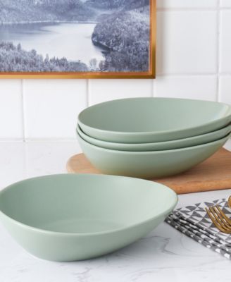 Delilah Porcelain Pasta Bowls, Set of 6