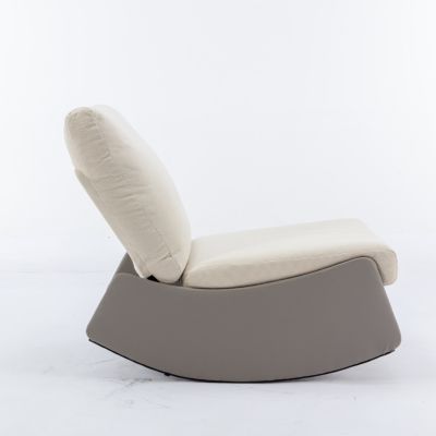 Adjustable Soft-Backed Comfort Rocking Chair with Leg Support