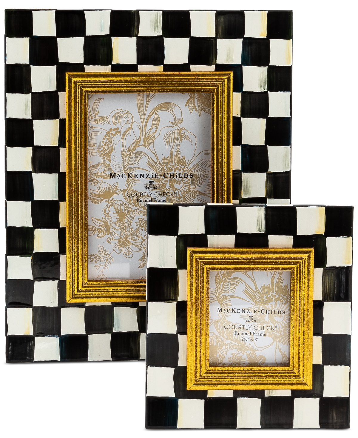 Mackenzie-childs Courtly Check 2.5" X 3" Picture Frame In No Color