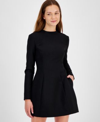 chinese dress ladies Bardot – Delphi Long Sleve Mini Dress – campaign-outlet – Red main image 1
