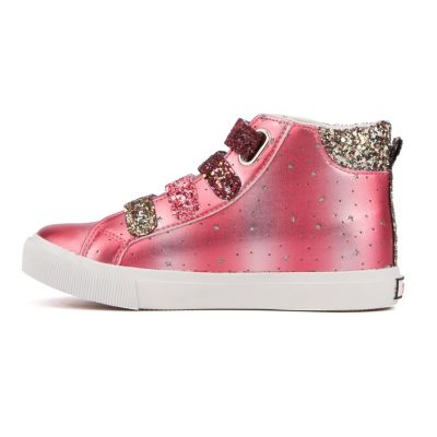 Girls Rain Bow High Top Sneaker