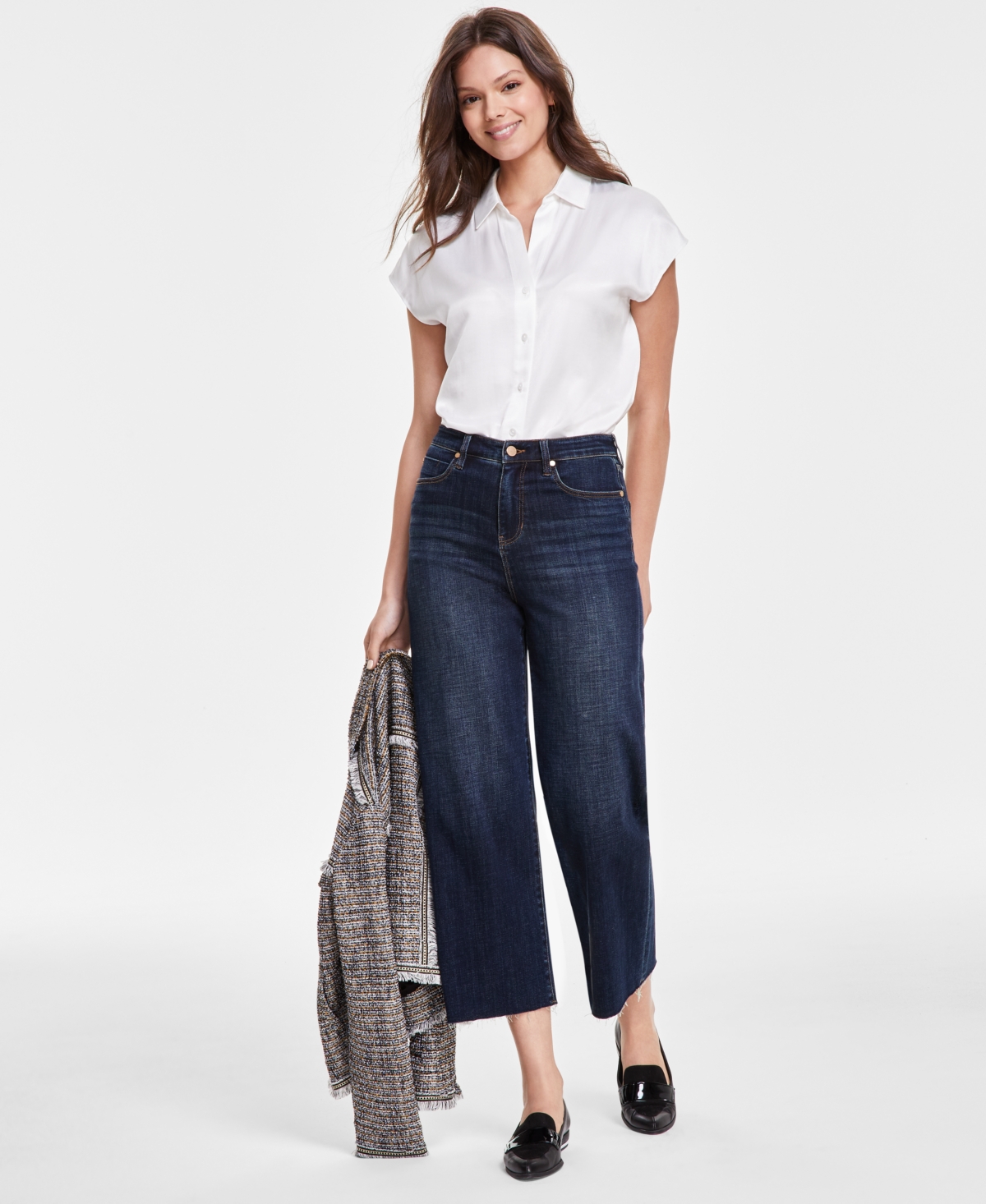 Women's Stride Cropped Wide-Leg Jeans - Eastmoor