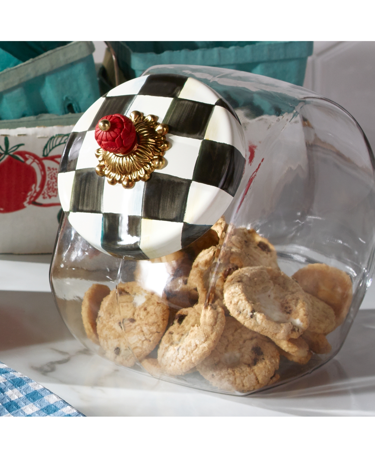 Mackenzie-childs Courtly Check Sweets Jar In No Color