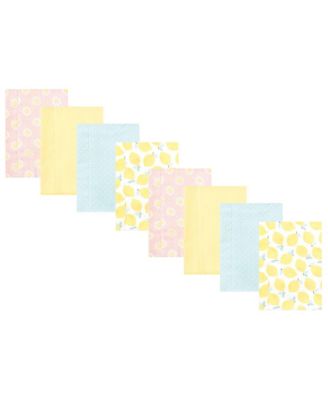 Girls Gentle Cotton-Blend Flannel Burp Cloths Value Set