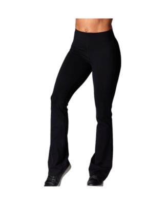 are short dresses black tie High Waist Victoria Flare Pant - Black Ponte | KiraGrace main image 1