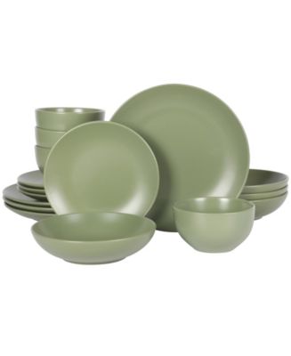Gibson Home Queenslane 16 Pc. Dinnerware Set, Service for 4 - Macy's
