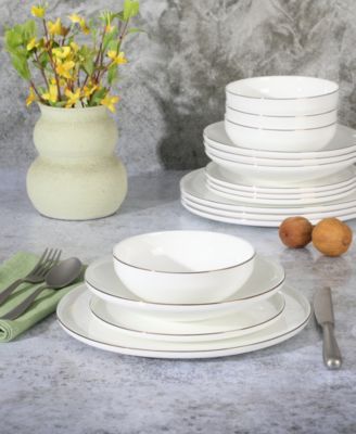 Gibson Home Lana Bone China 16 Pc. Dinnerware Set, Service for 4