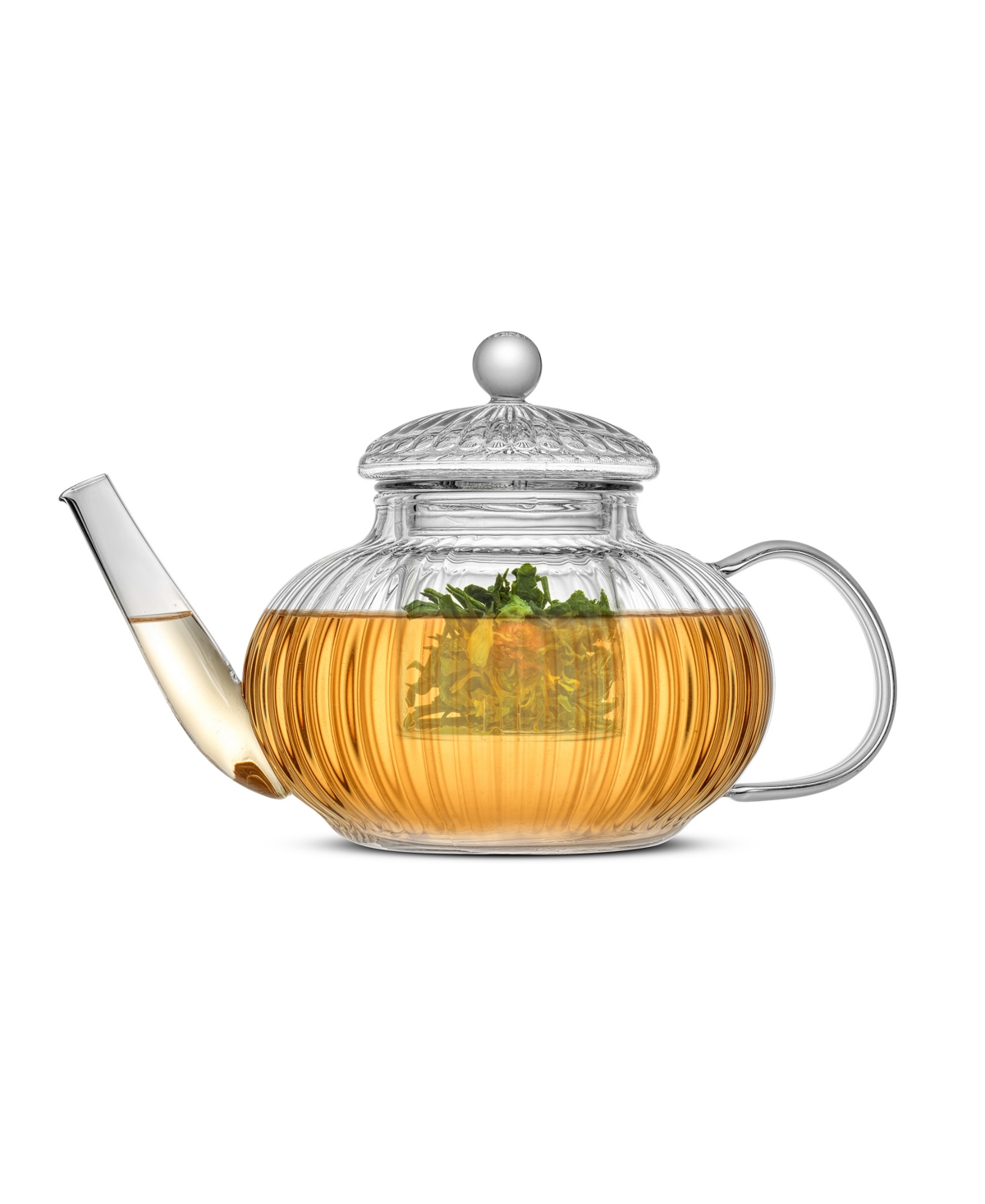 Joyjolt Fluted Tea Kettle In Clear