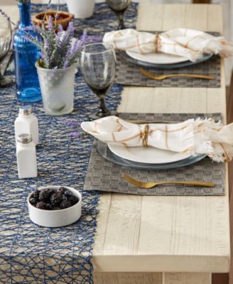 Basketweave Woven Placemat Set of 4