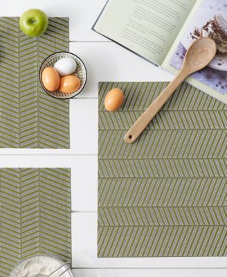 Textured Twill Weave Placemat Set of 6