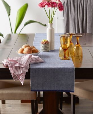 Design Imports Fine Ribbed Table Runner 13x72 inches