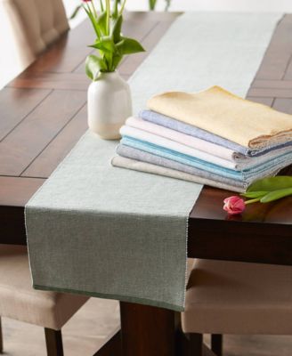 Design Imports Fine Ribbed Table Runner 13x72 inches