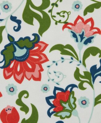 Floral Print Outdoor Tablecloth with Zipper 60 Round