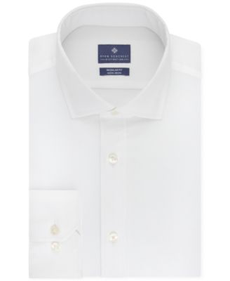 Ryan Seacrest Distinction Men's Printed Collared Dress Shirt Blue Size 32-33