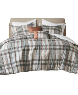 Blake Plaid 4-Pc. Comforter Set, Twin/Twin XL