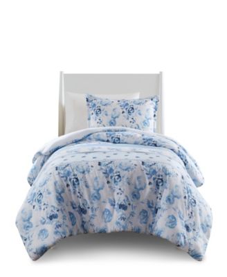 Christa Floral Striped 2-Pc. Duvet Cover Set, Twin/Twin XL