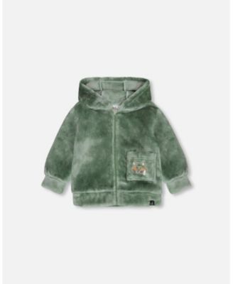 Deux Par Deux Plush Hooded Jacket Deux Par Deux Plush Hooded Jacket