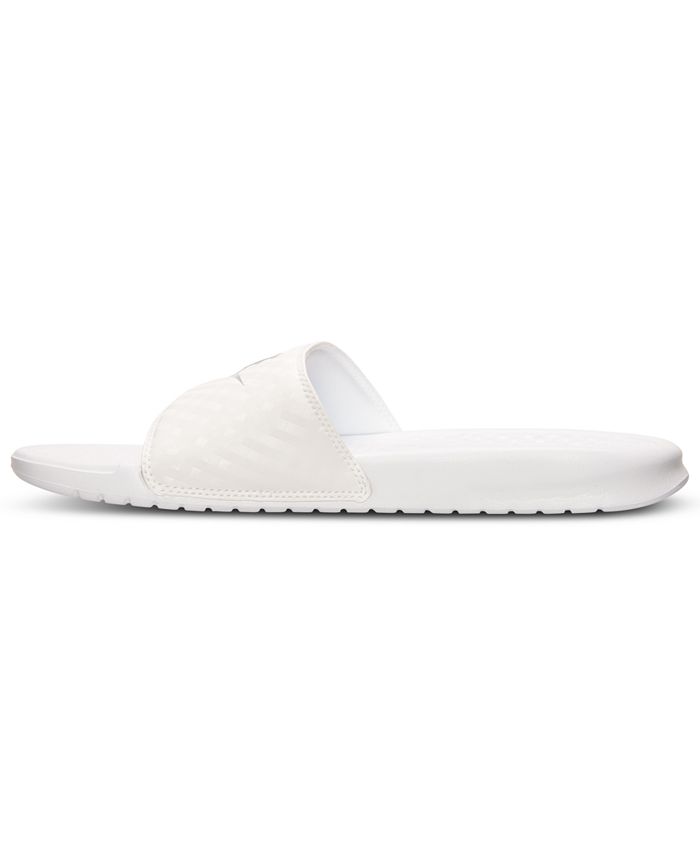 Nike Women s Benassi Just Do It Swoosh Slide Sandals from Finish