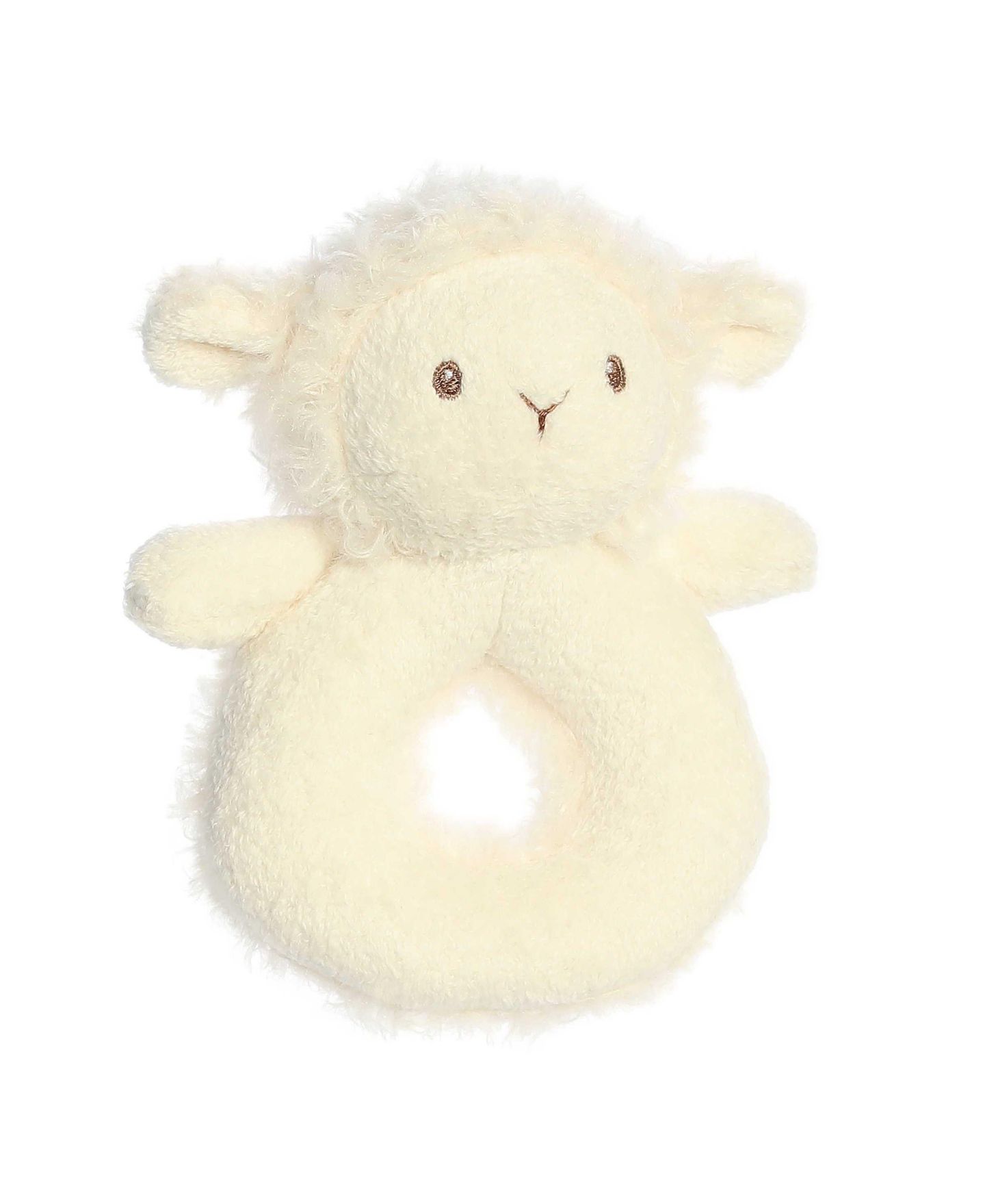 Детская мягкая игрушка ebba Cherub Lamb 6" Plush Rattle — фото 4