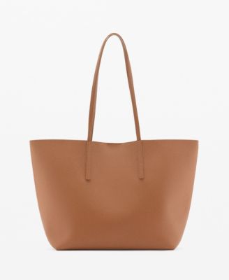 Mango pebbled effect shopper bag sale