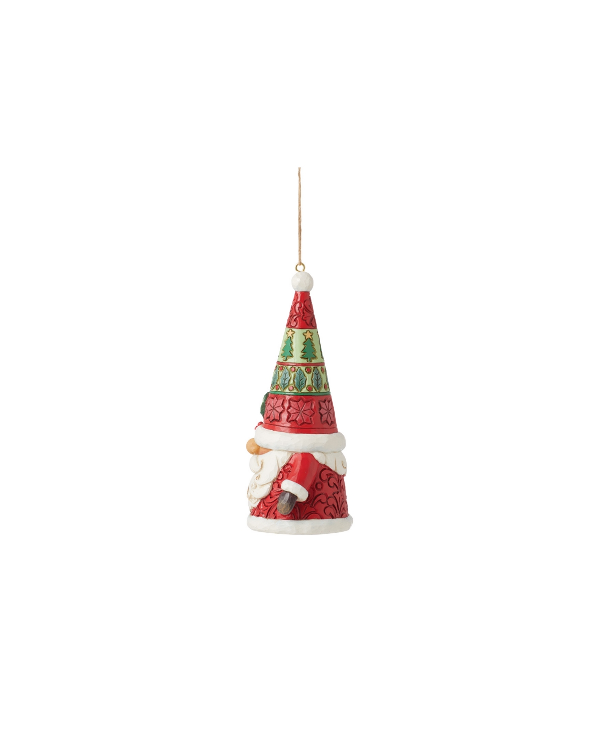 Jim Shore Holiday Ornament Santa Claus Gnome With Ornament In Multi