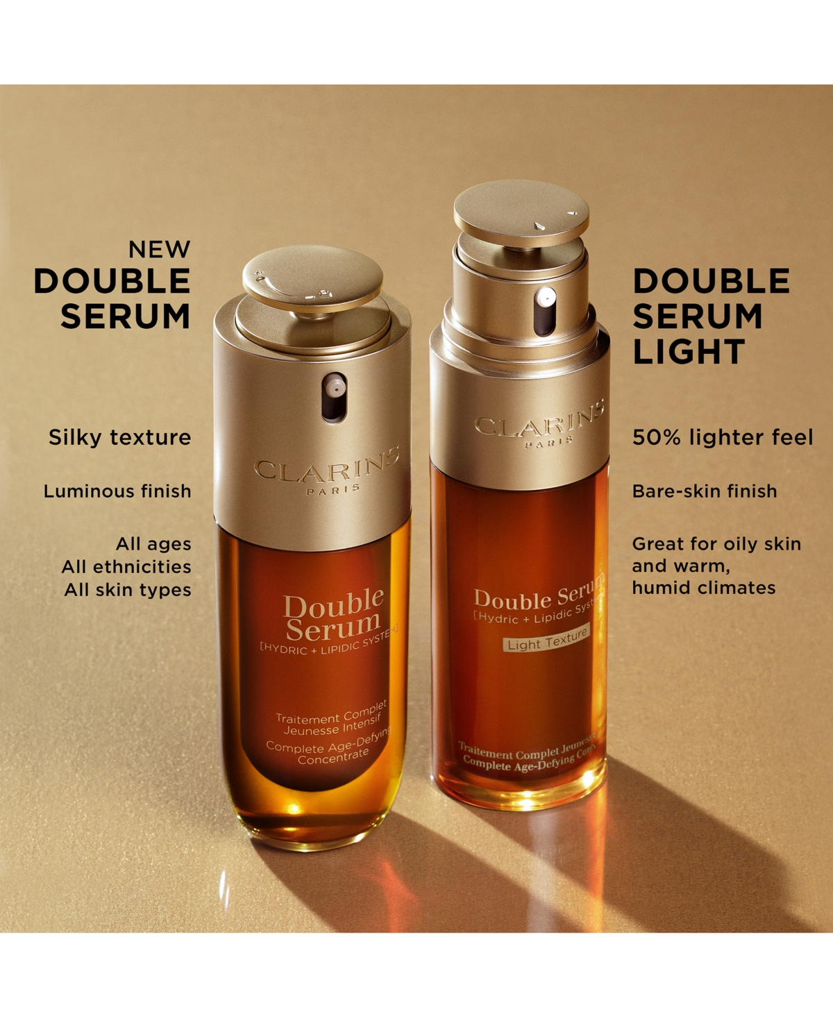Clarins Double Serum To Firm, Smooth, Boost Radiance & Refine Pores, 1.7 Oz. In No Color