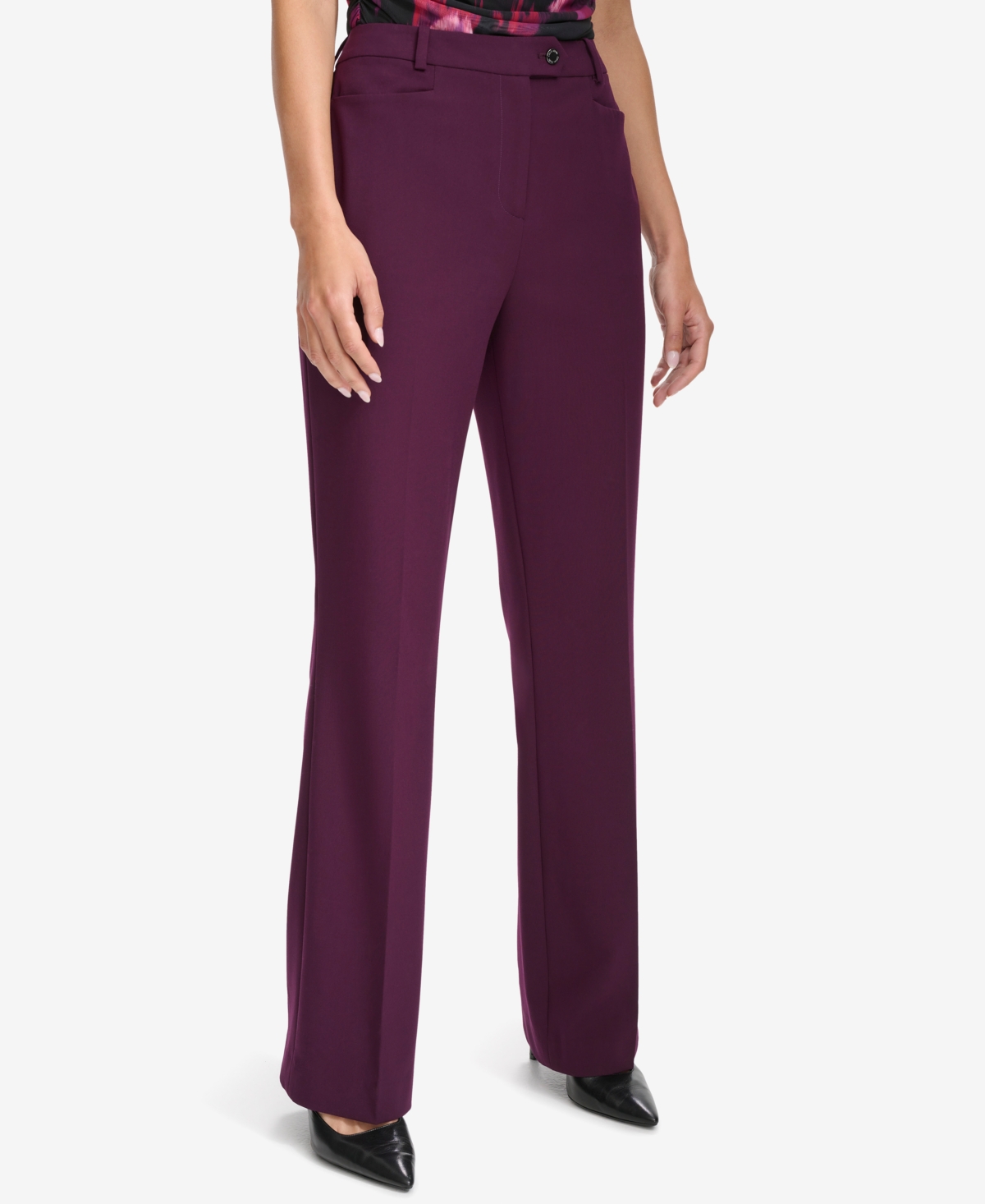 Calvin Klein Petite Straight-Leg Pants