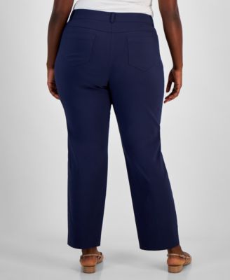 Plus and Petite Plus Size Curvy Pants, Created for Macy's