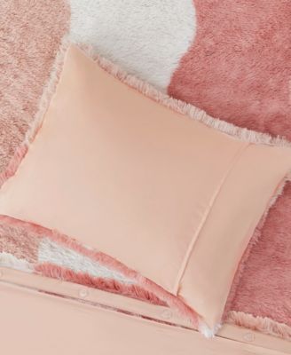 Cassie Faux Fur 3-Pc. Duvet Cover Set, King/California King